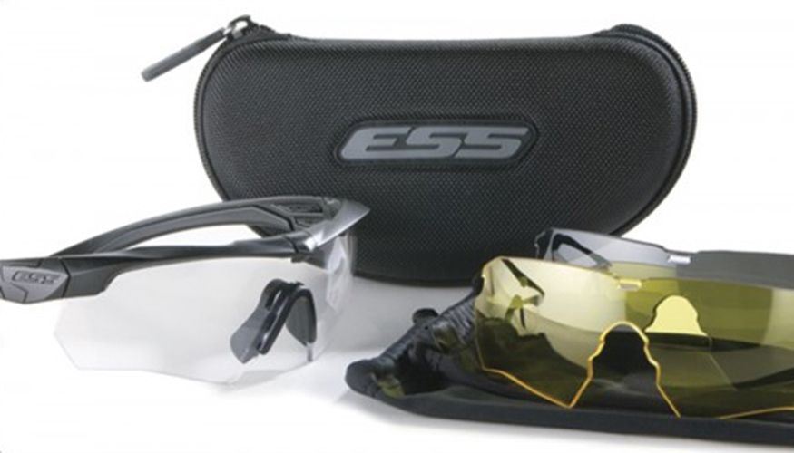 ESS Crossbow Shooting Glasses 3 Lens Kit Smoke Gray, Clear
