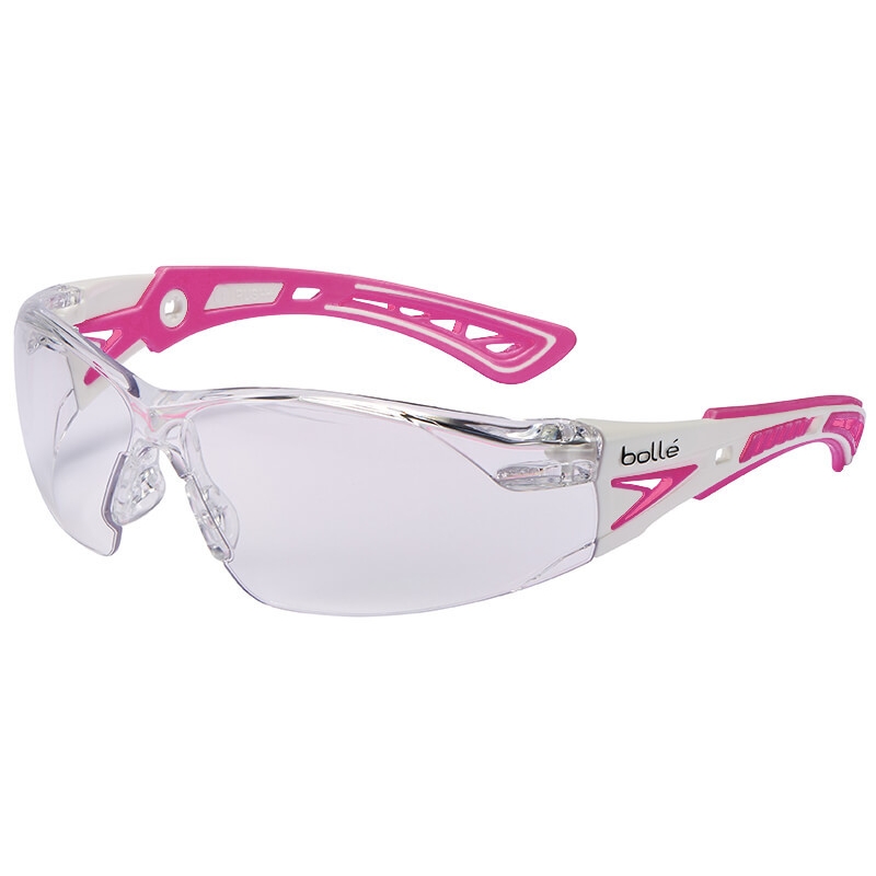 Safety Glasses With Clear Anti-Fog Scratch-Resistant BOLLE SAFETY 40243 Rush