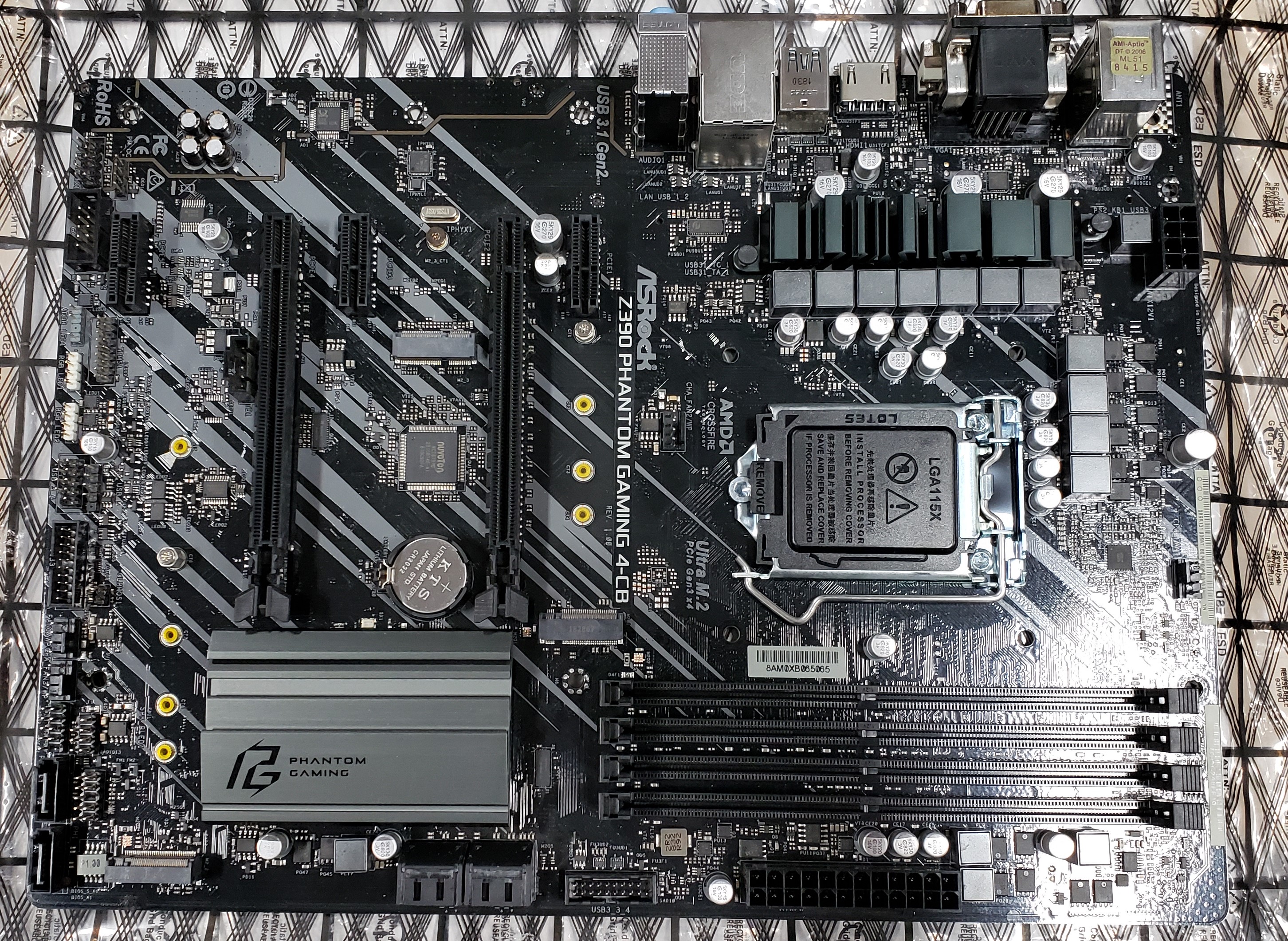 ASRock Z390 Phantom Gaming 4-CB 1151 DDR4 ATX Motherboard, See ...