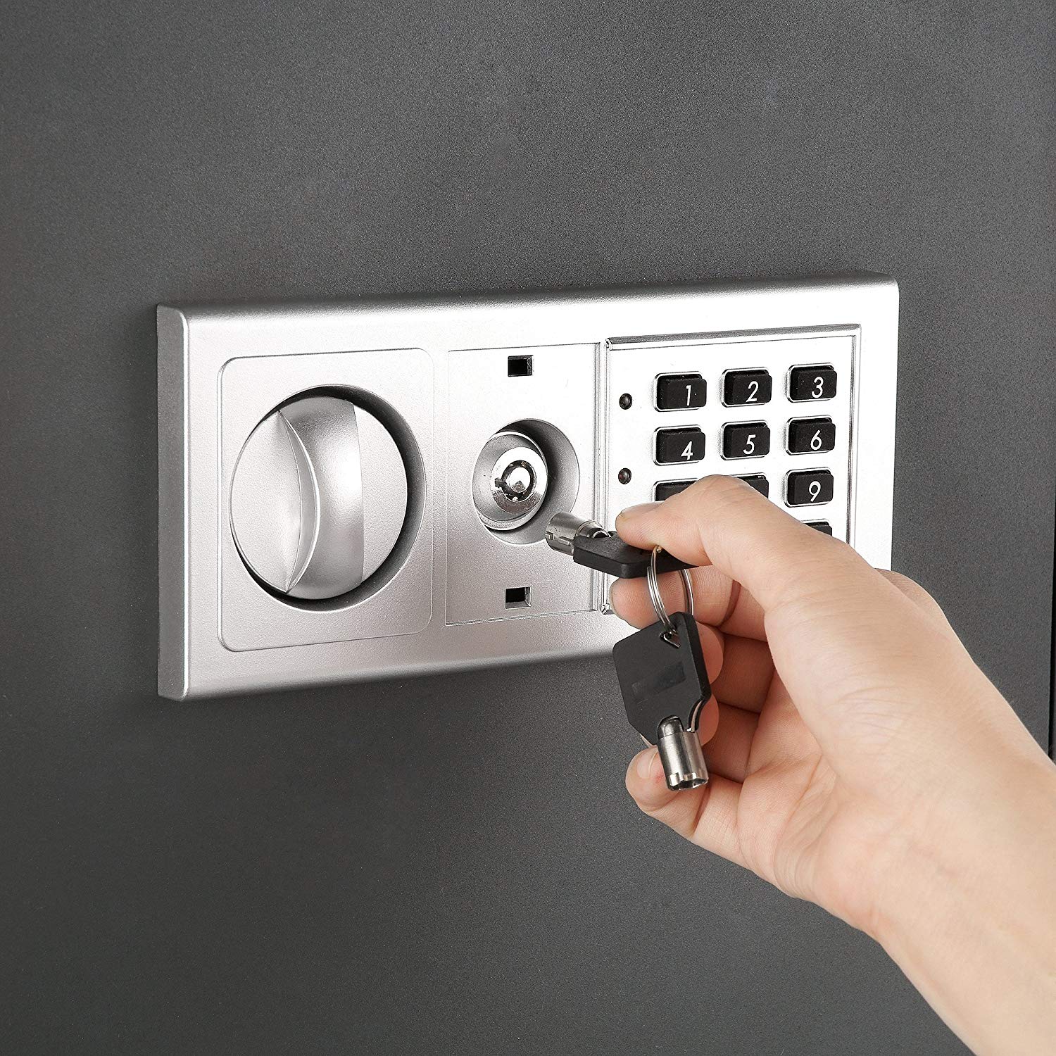 Paragon Lock & Safe Flat Electronic Wall Safe For Jewelry Security