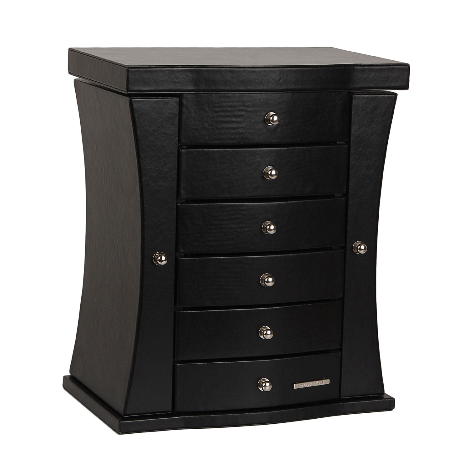 WHITE Large Jewelry Box Armoire Watch Case Ring