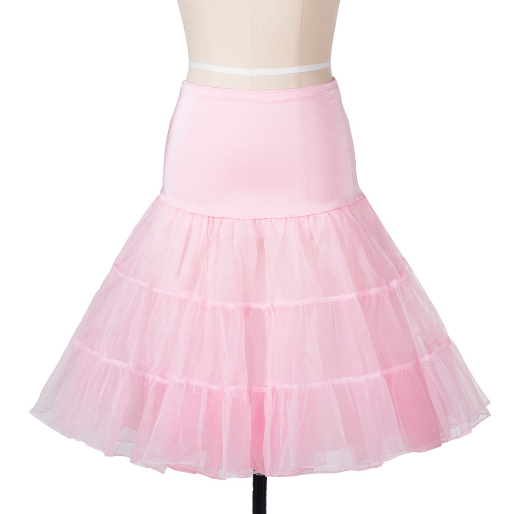 50s Retro Petticoat Underskirt Vintage A-Line Crinoline Half Slips 26