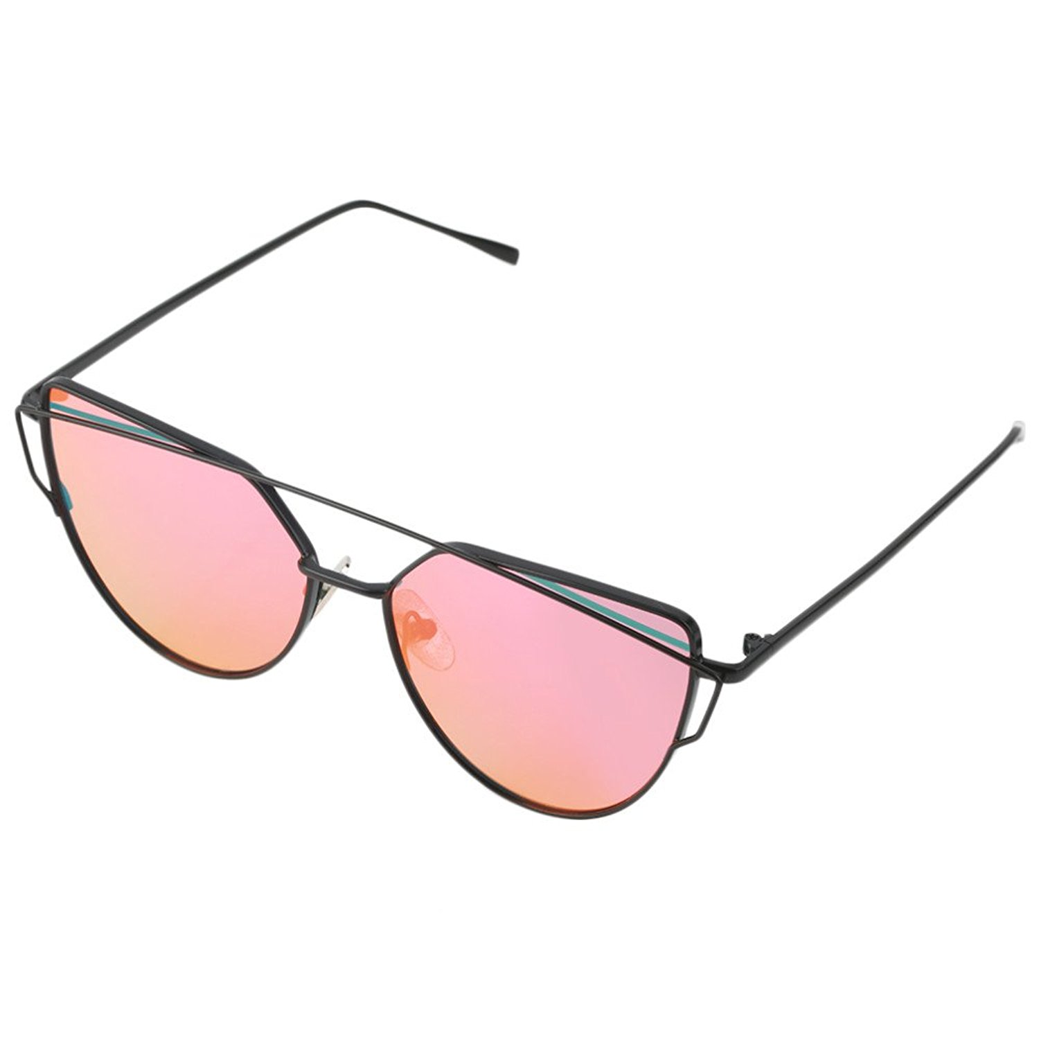 RetroUV® New Cat Eye Aviator Sunglasses Women Fashion Retro Metal Frame Shades eBay
