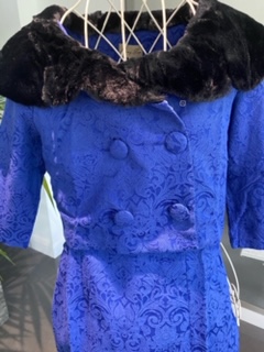 Lindy Bop Beverley Cobolt Two Piece Suit Dress - Picture 8 of 25