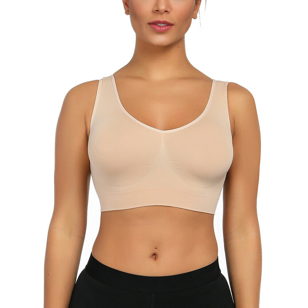 Set of 3 Comfort Sports Bra Form Bustier Top Without Wires Seamless Breathable eBay