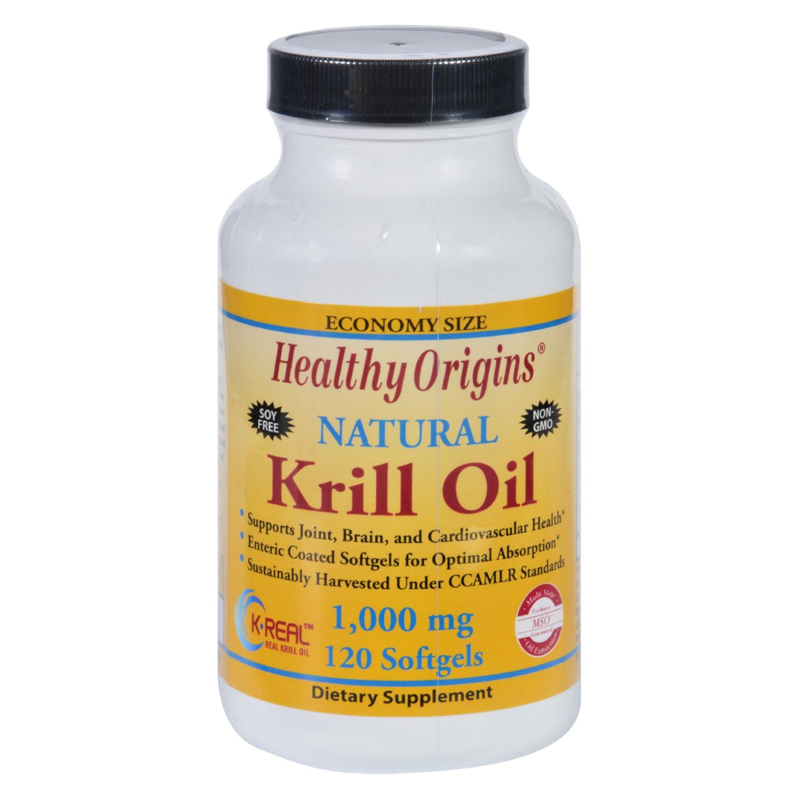 Healthy Origins Krill Oil 1000 mg 120 Softgels 603573814564 eBay