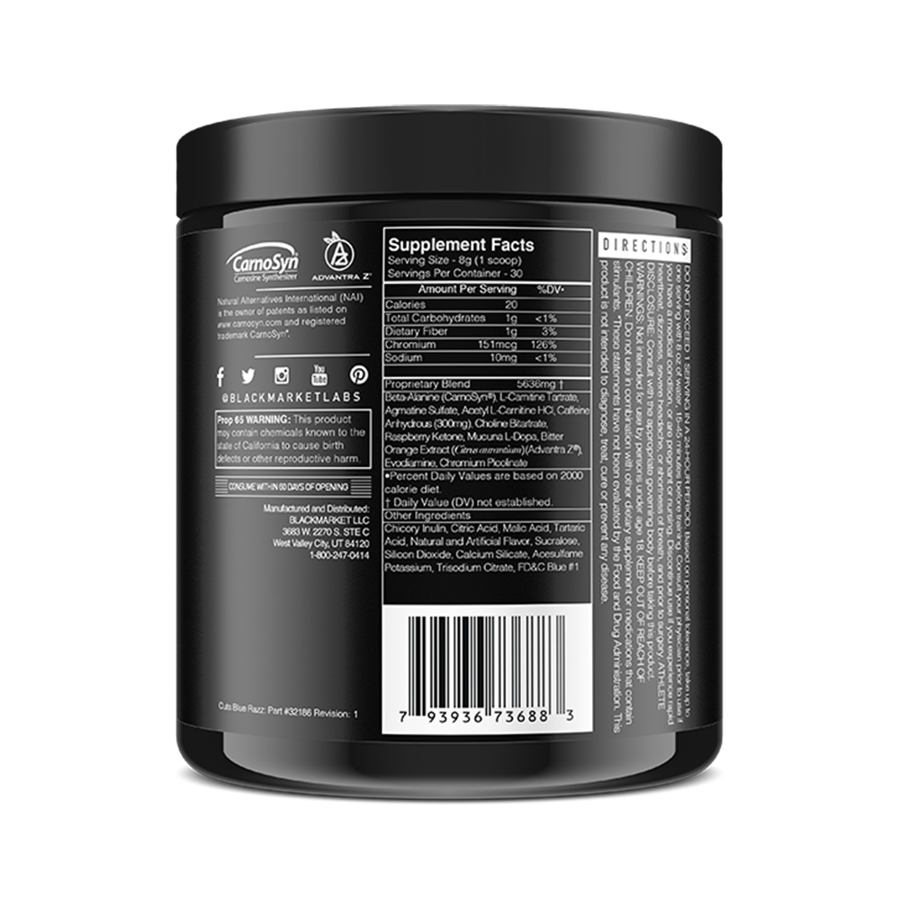 BlackMarket Labs Adrenolyn CUTS Pre Workout (30 Srv) FREE BlackMarket Labs Adrenolyn CUTS Pre Workout (30 Srv) FREE