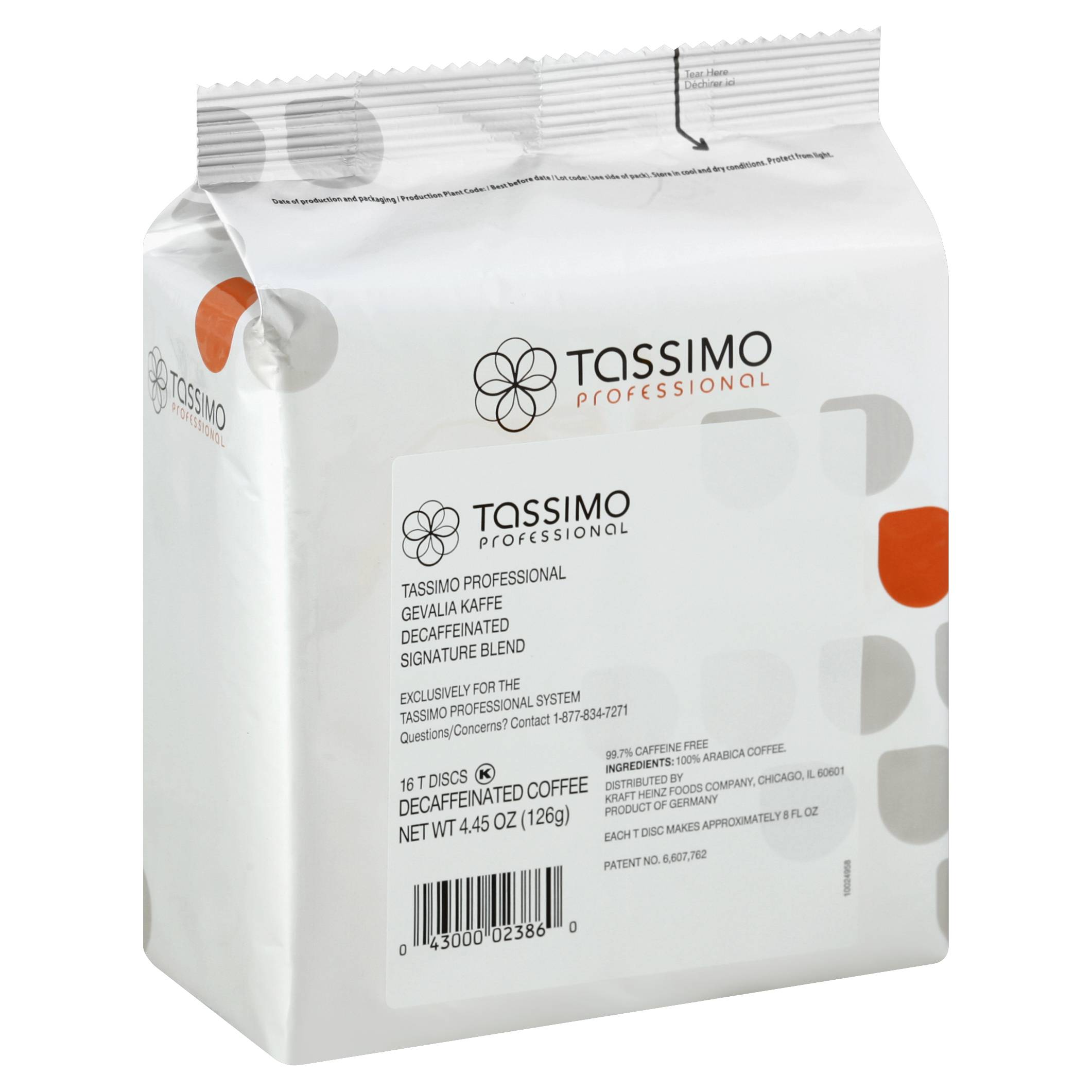 Tassimo Kraft Gevalia Signature Decaffeinated Coffee 4.45oz (PACK OF 5