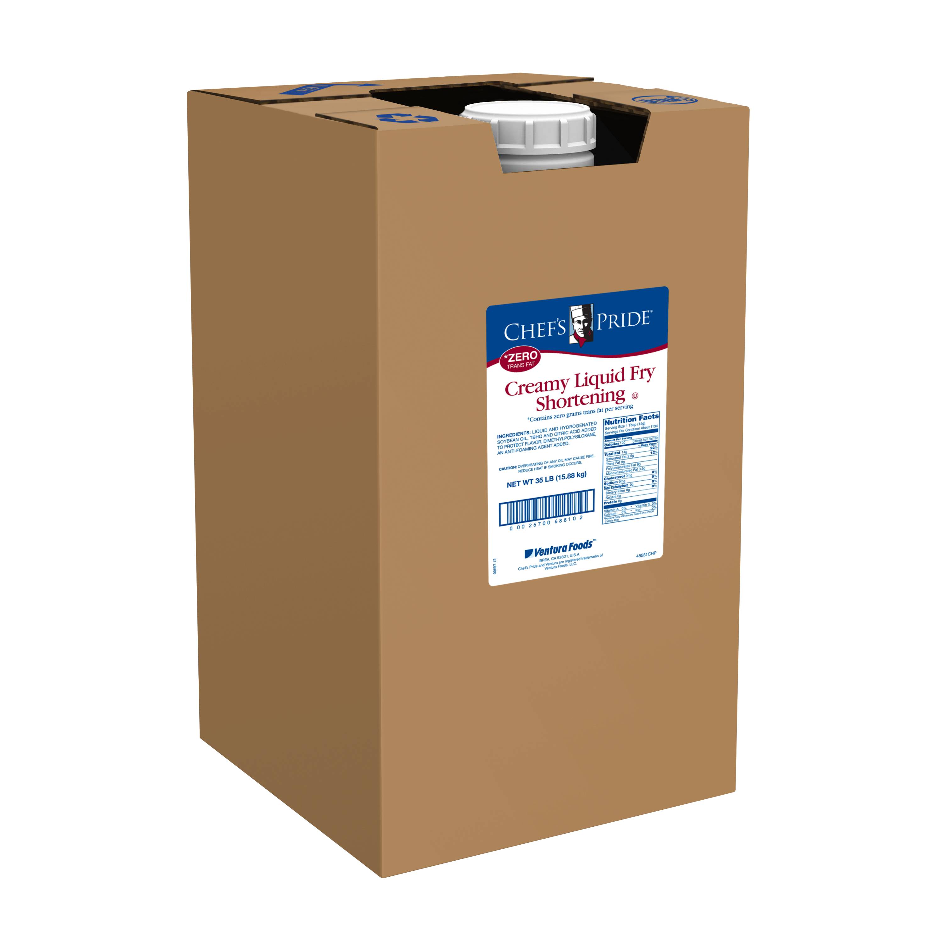 Ventura Foods ZTF Creamy Liquid Fry Shortening, 35 Pound 1 each