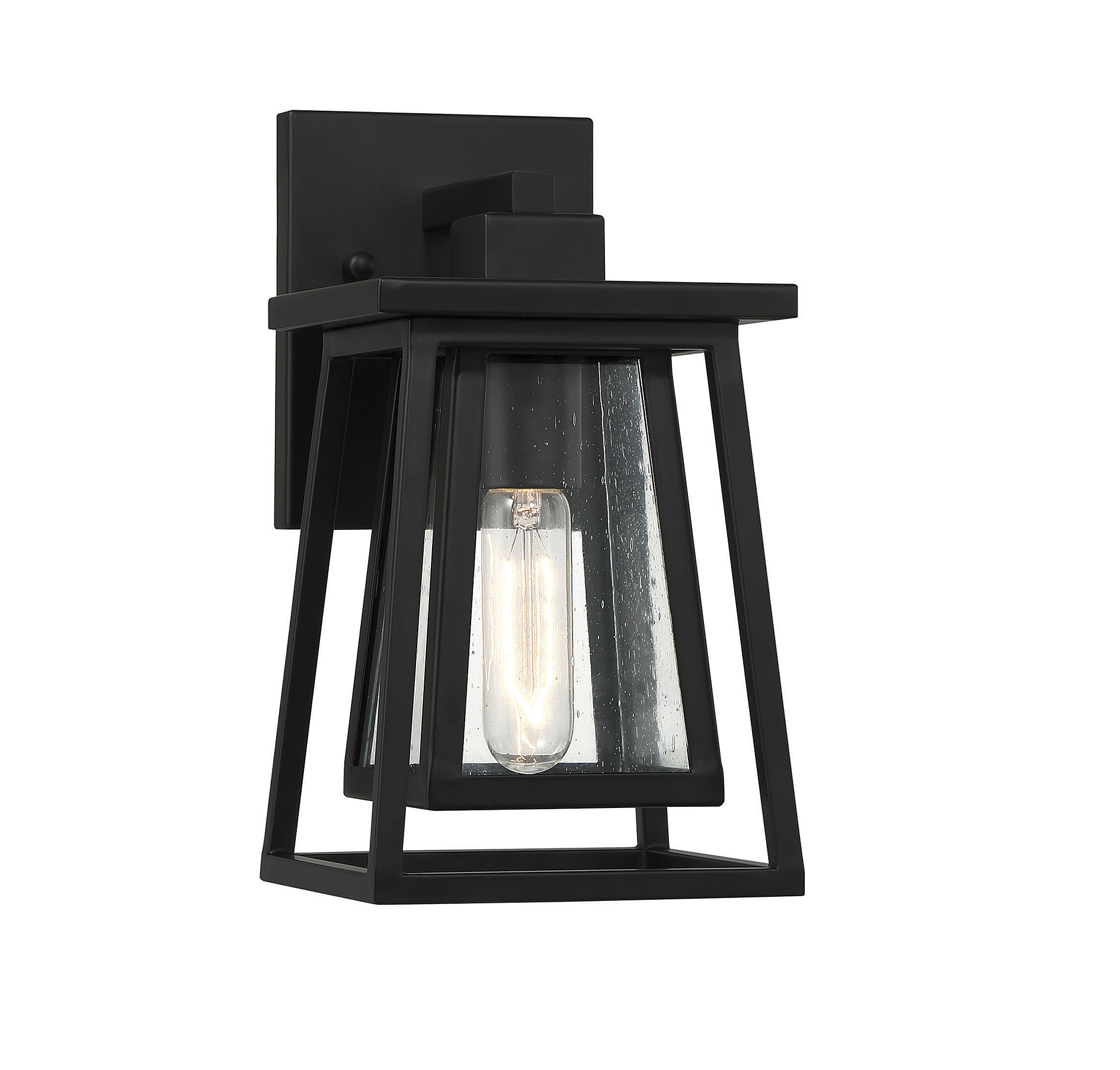 Photos - Chandelier / Lamp Savoy House Denver 1-Light Outdoor Wall Lantern in Matte Black 5--BK 2020
