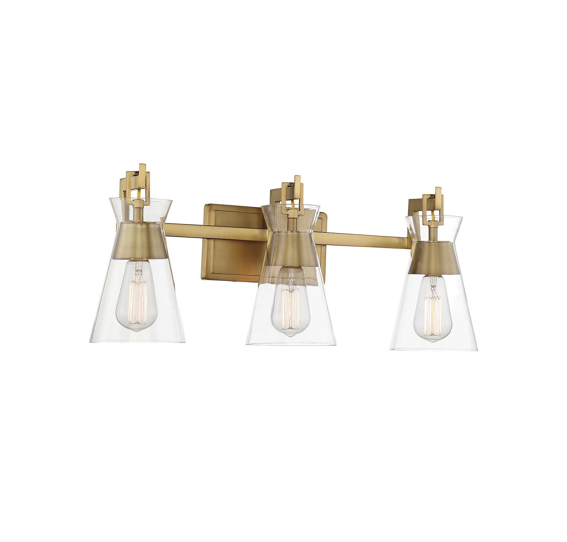 Savoy House Lakewood 3-Light Bathroom Vanity Light with Clear Glass Shades (24" - Picture 11 of 13