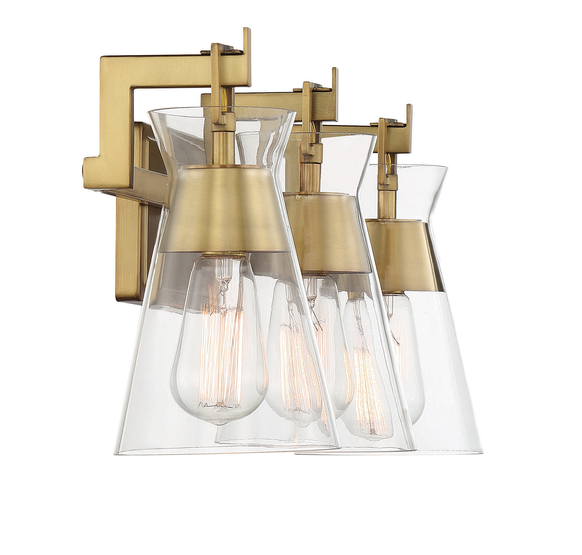 Savoy House Lakewood 3-Light Bathroom Vanity Light with Clear Glass Shades (24" - Picture 13 of 13