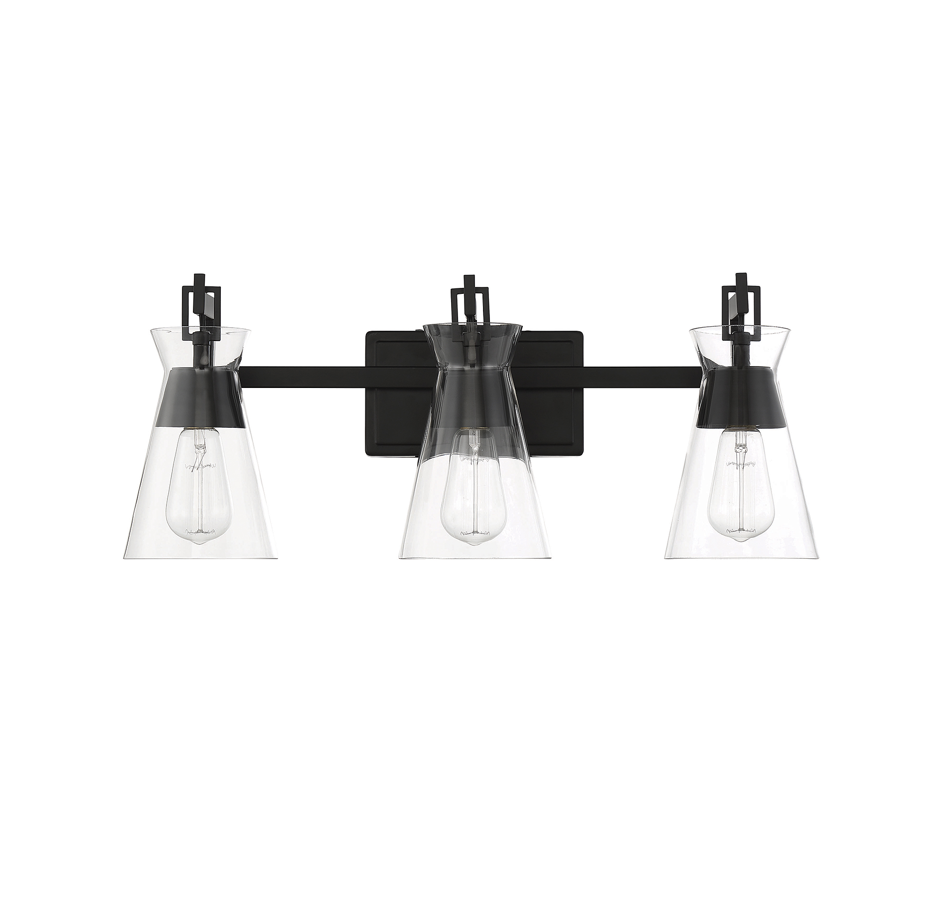 Savoy House Lakewood 3-Light Bathroom Vanity Light with Clear Glass Shades (24" - Picture 5 of 13