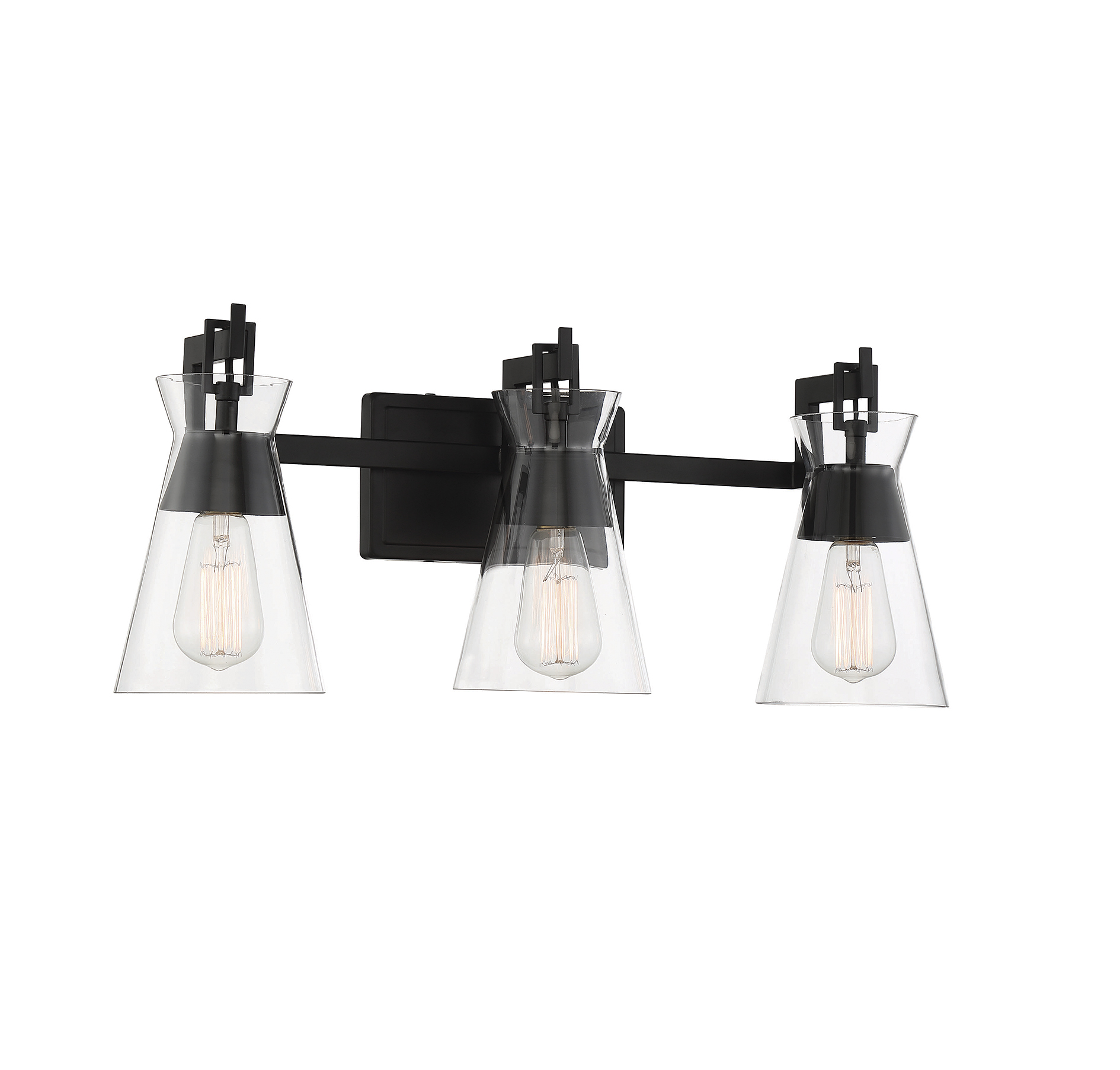 Savoy House Lakewood 3-Light Bathroom Vanity Light with Clear Glass Shades (24" - Picture 6 of 13