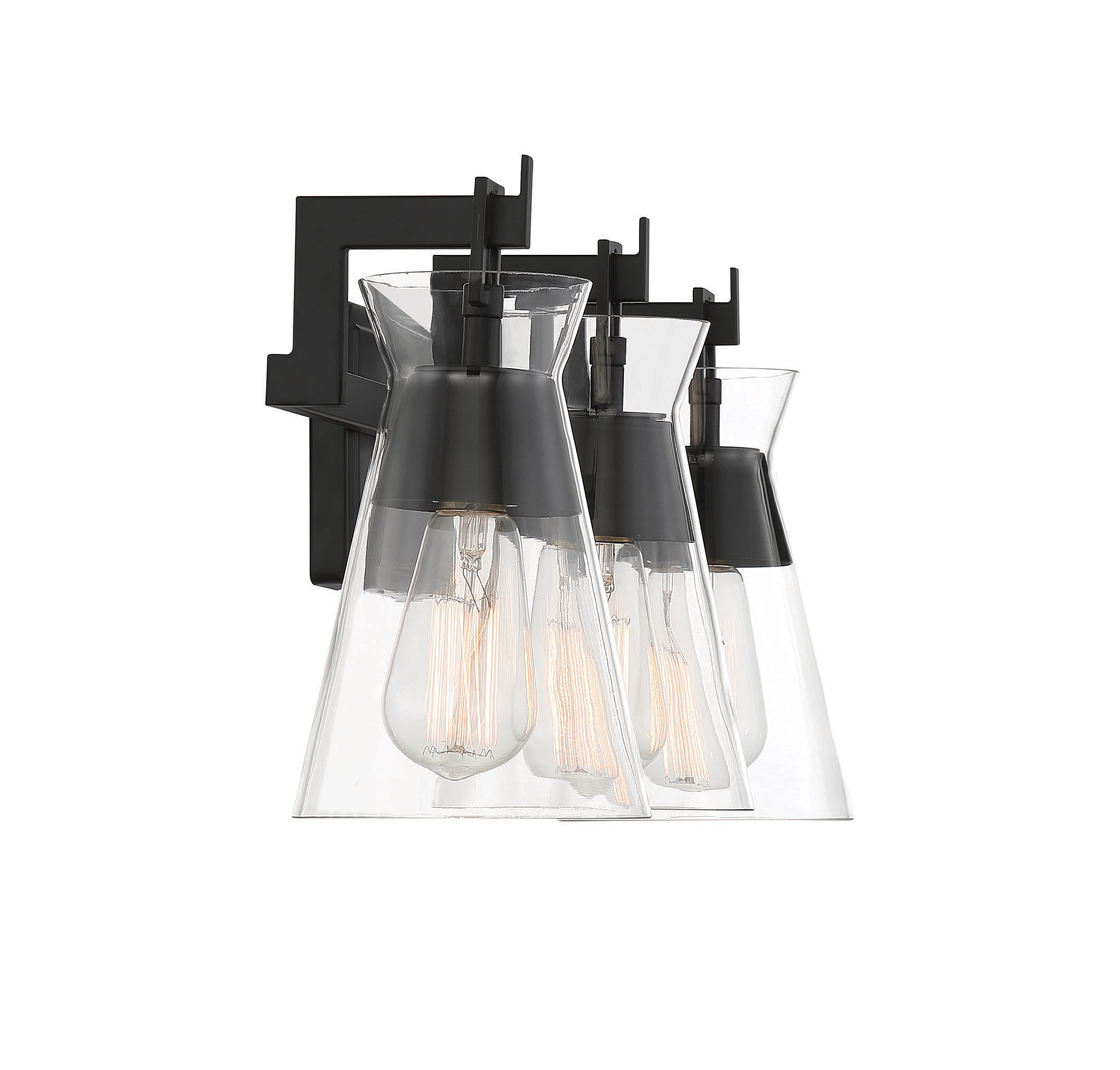 Savoy House Lakewood 3-Light Bathroom Vanity Light with Clear Glass Shades (24" - Picture 8 of 13