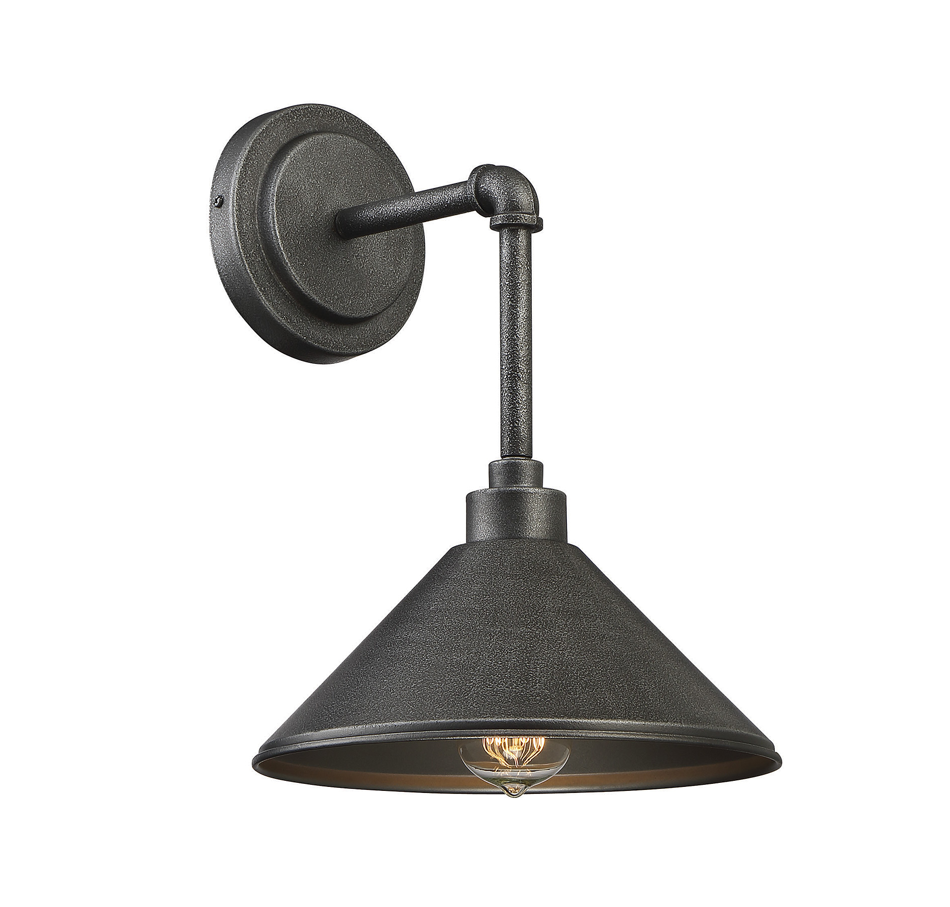 Dansk 1 Light Wall Sconce in Galvanized Metal by Savoy House - 9-6074-1-90 - Picture 2 of 5