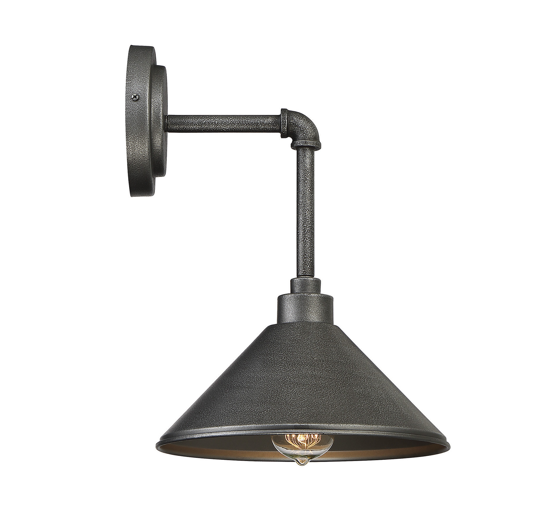 Dansk 1 Light Wall Sconce in Galvanized Metal by Savoy House - 9-6074-1-90 - Picture 3 of 5