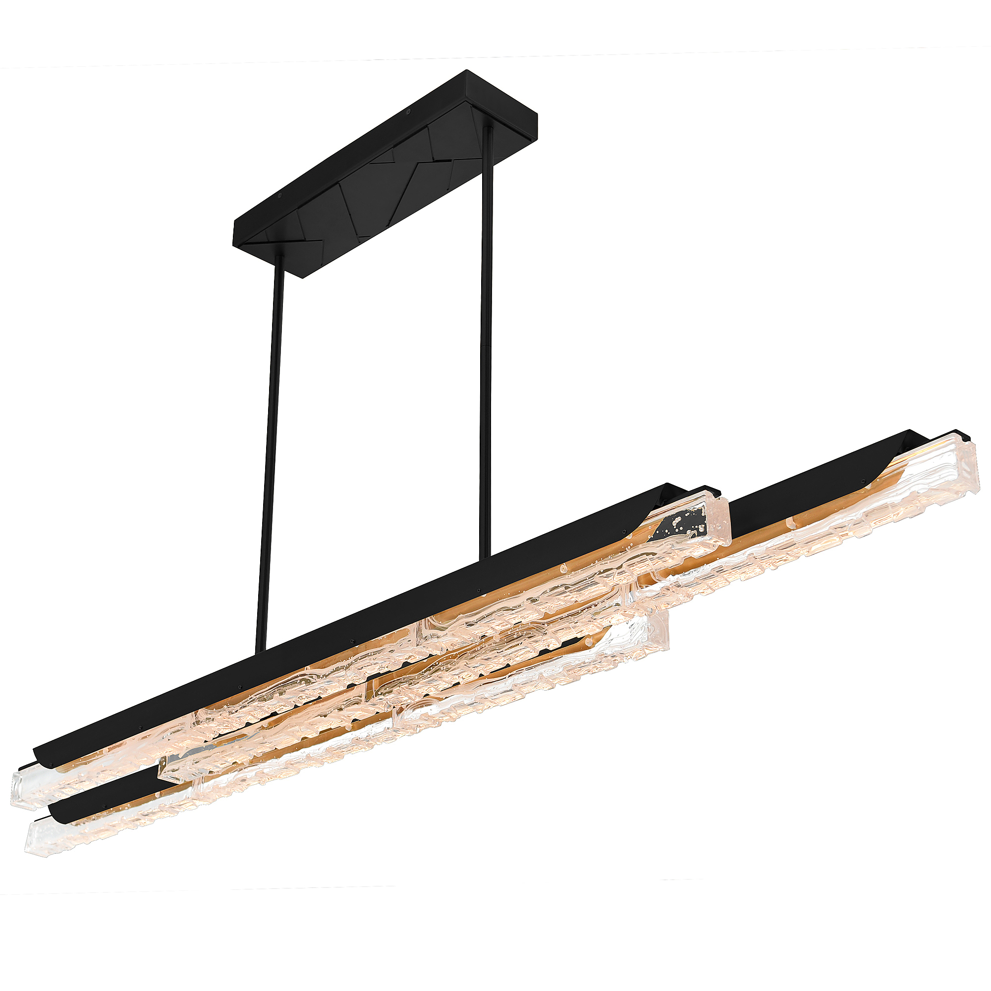 CWI Lighting 1586P60-3-101 Valira LED 63 inch Black Chandelier Ceiling Light