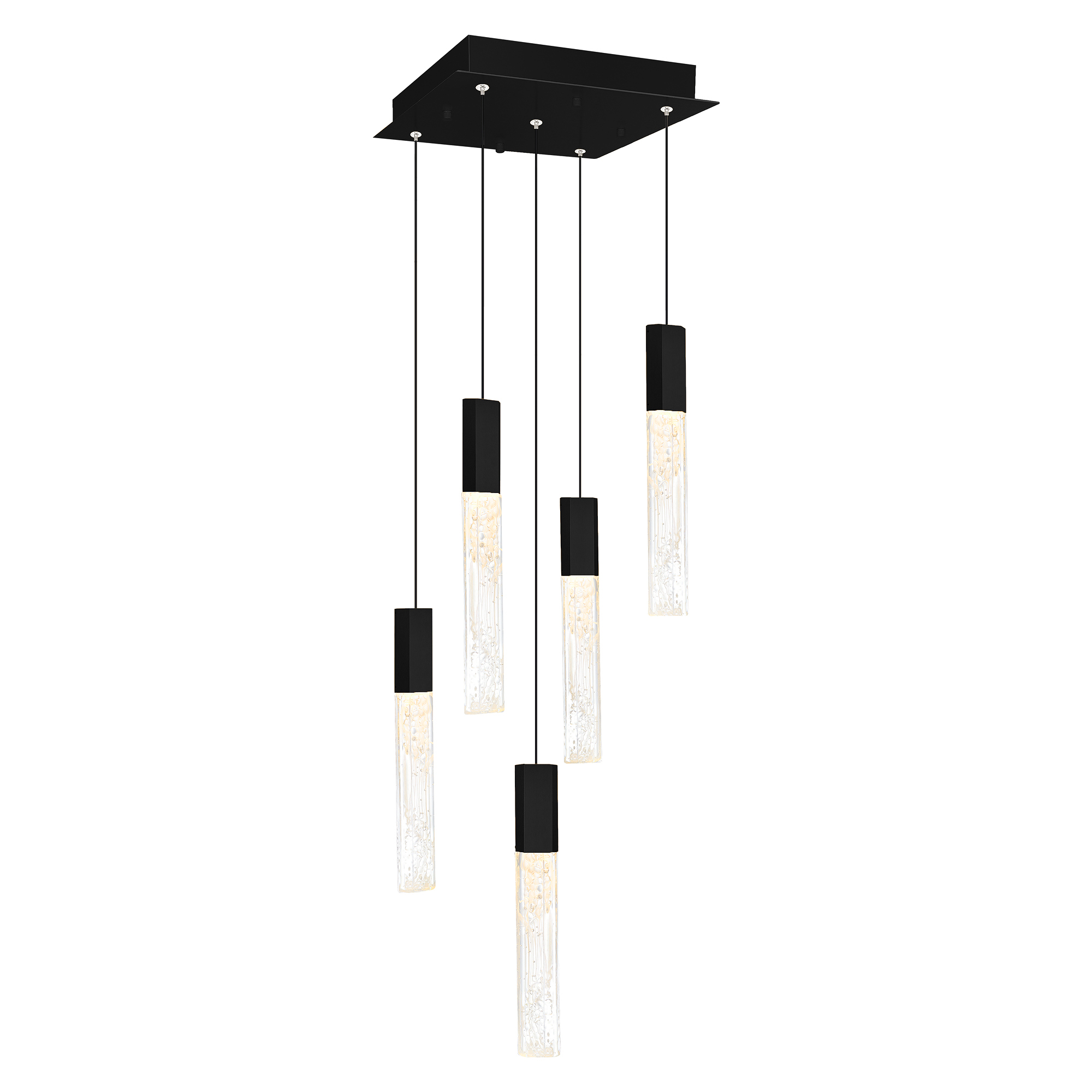 CWI Lighting 1589P12-5-101 Greta LED 12 inch Black Mini Pendant Ceiling Light