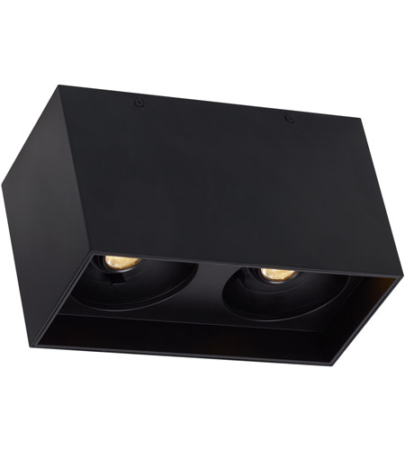 Black LED Flush Mount From The Exo Collection