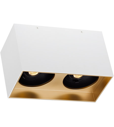 Visual Comfort Modern Collection 700FMEXOD630WG-LED935 Sean Lavin Exo Dual LED 5.2 inch Gold Haze Flush Mount Ceiling Light in 30 Degree, Matte White/