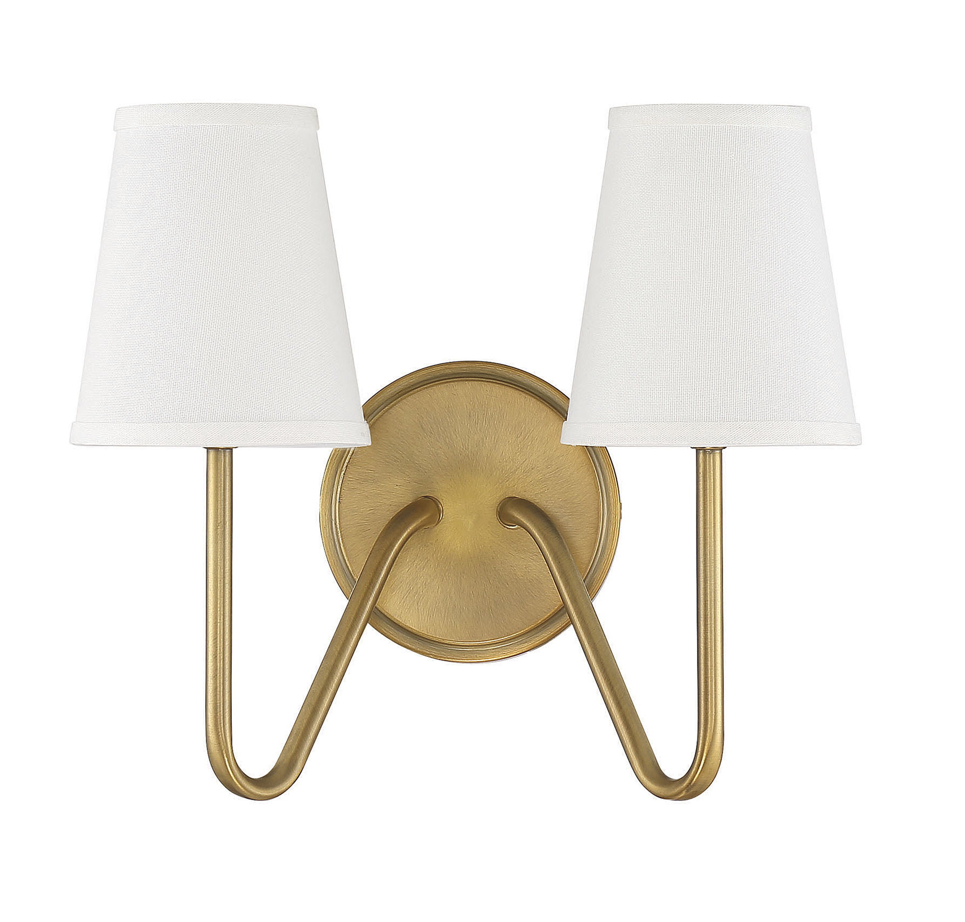 Trade Winds Lighting 2-Light Wall Sconce In Natural Brass - TW110060-NB - Picture 4 of 7