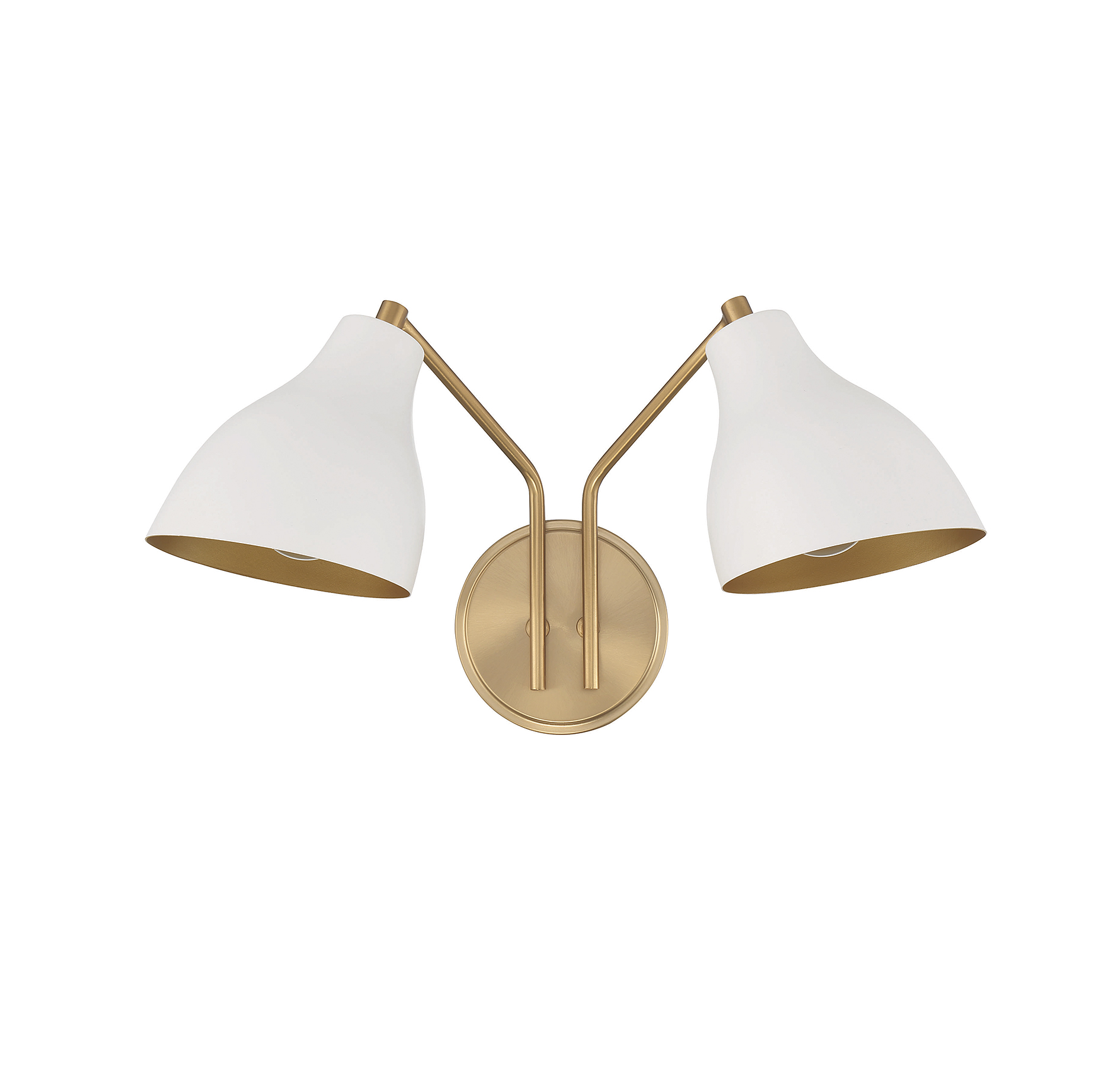 Trade Winds Layla 2-Light Wall Sconce with Natural Brass Accents - Picture 12 of 15