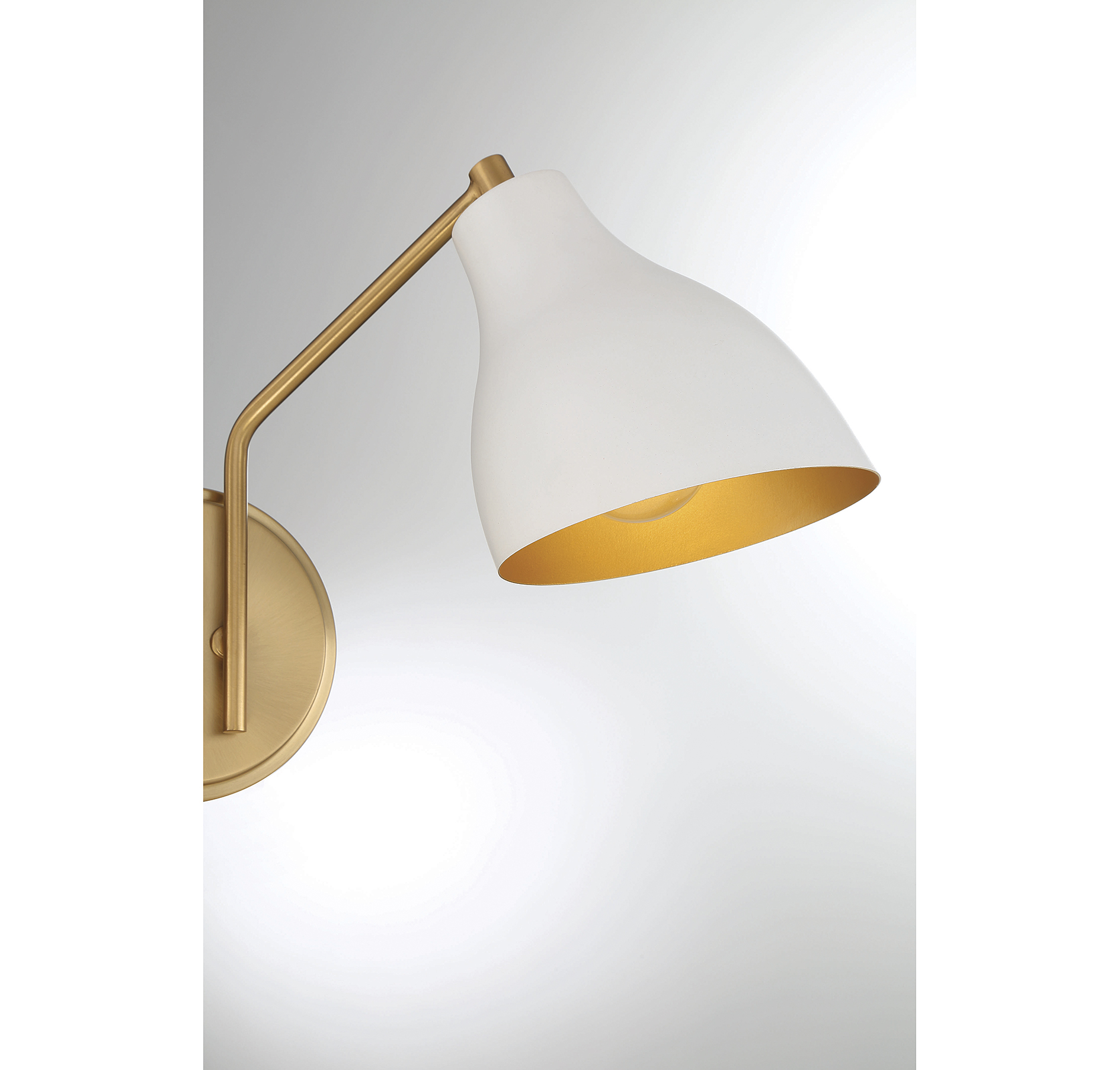 Trade Winds Layla 2-Light Wall Sconce with Natural Brass Accents - Picture 15 of 15
