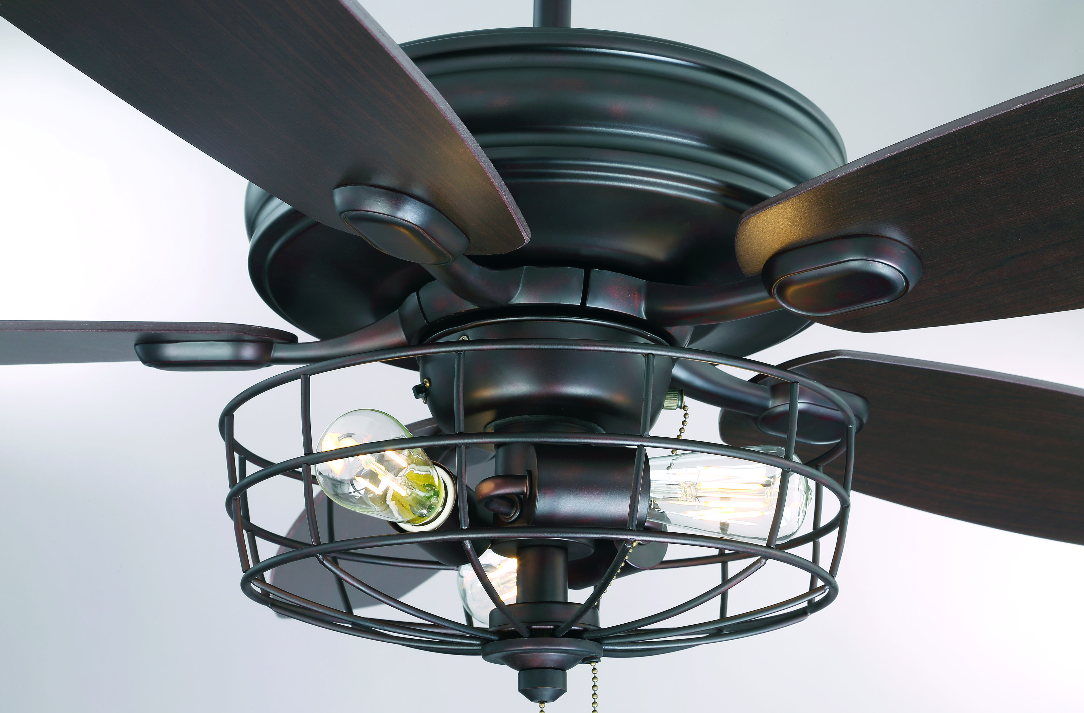 Trade Winds Lighting 3-Light Industrial Style Ceiling Fan - Picture 19 of 19