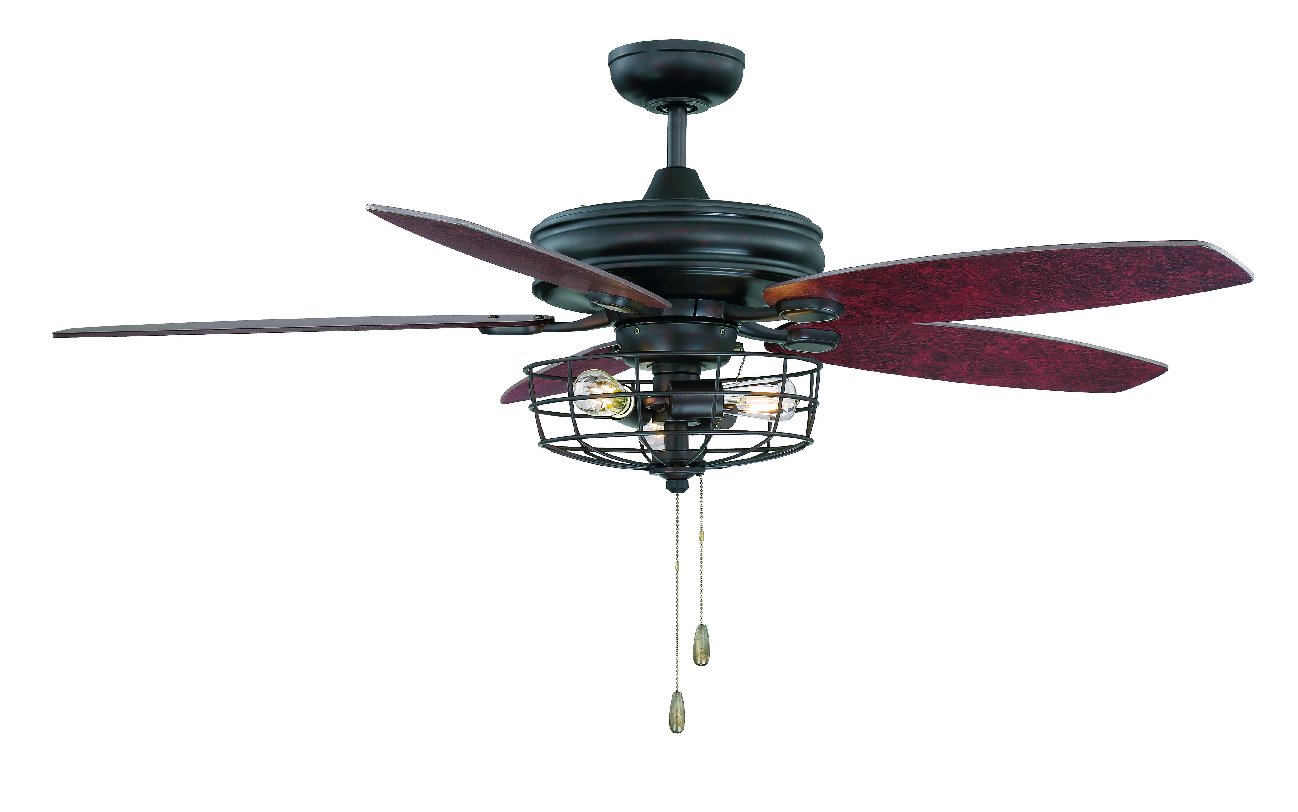 Trade Winds Lighting 3-Light Industrial Style Ceiling Fan - Picture 15 of 19