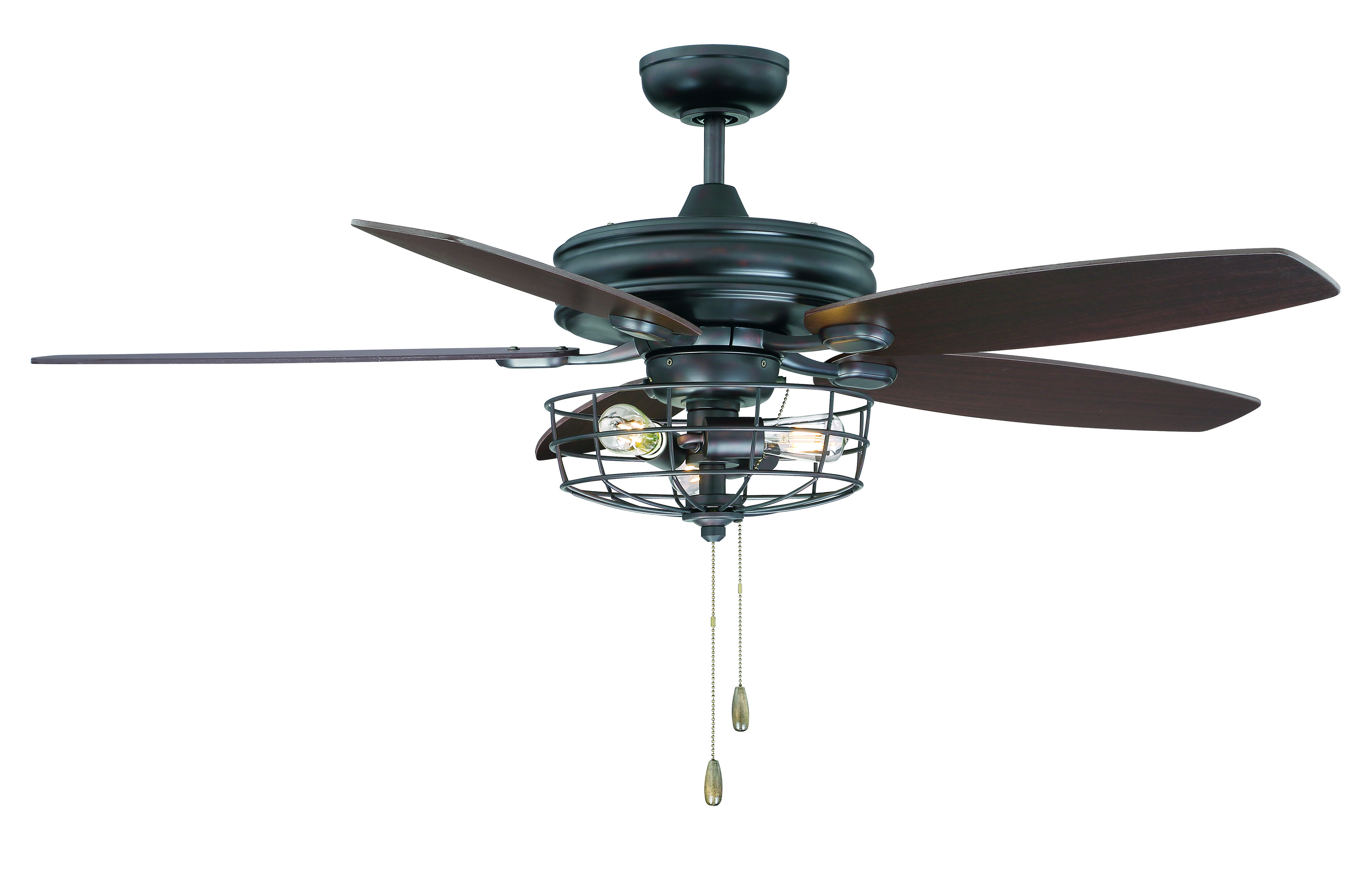Trade Winds Lighting 3-Light Industrial Style Ceiling Fan - Picture 16 of 19