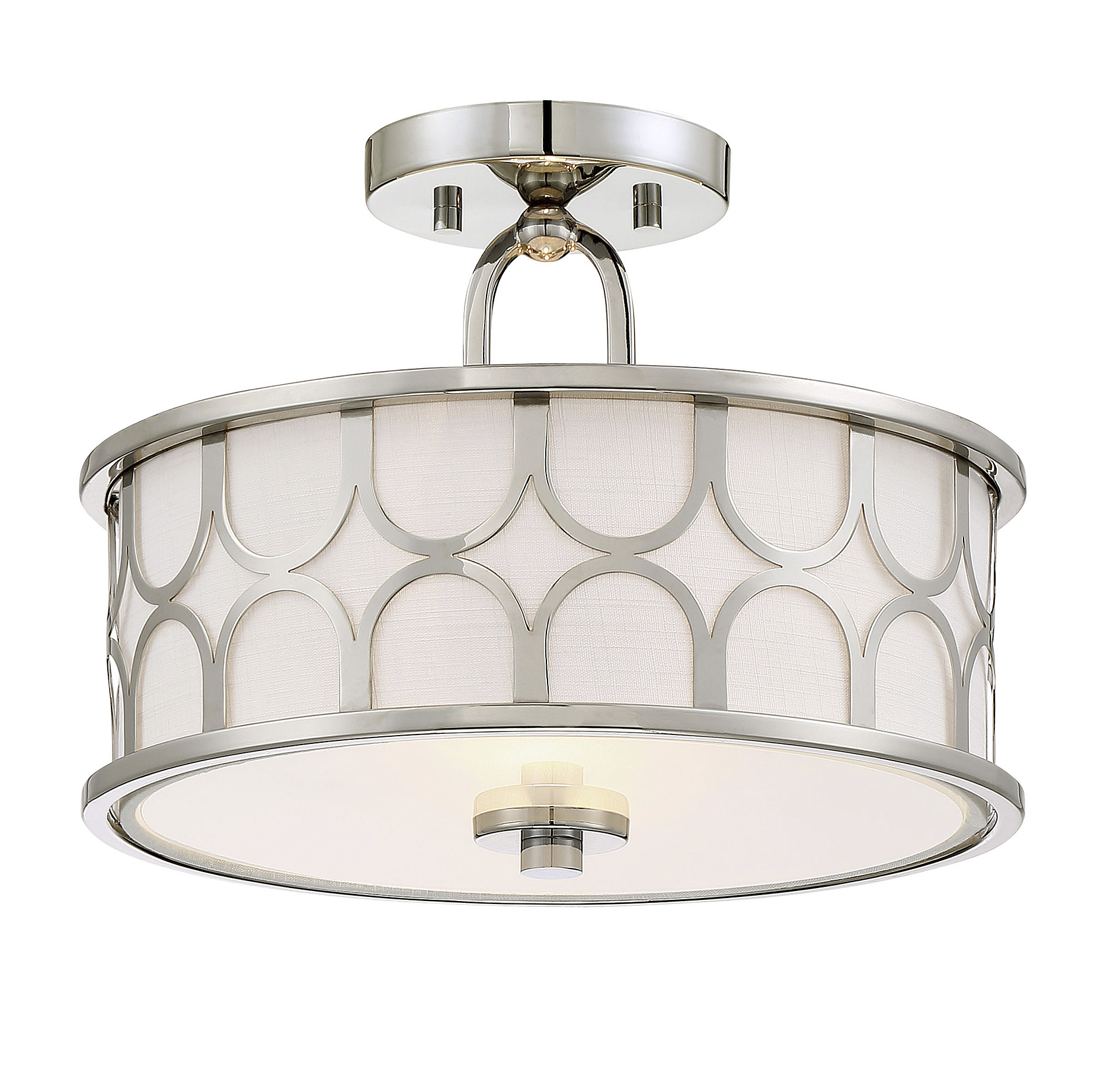 Trade Winds Courtland 2-Light Semi-Flush Ceiling Light - Picture 8 of 10