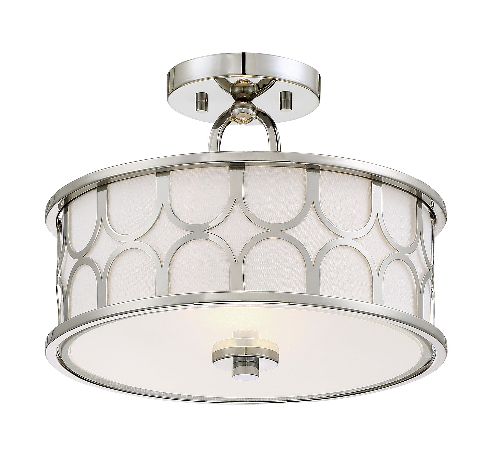 Trade Winds Courtland 2-Light Semi-Flush Ceiling Light - Picture 9 of 10
