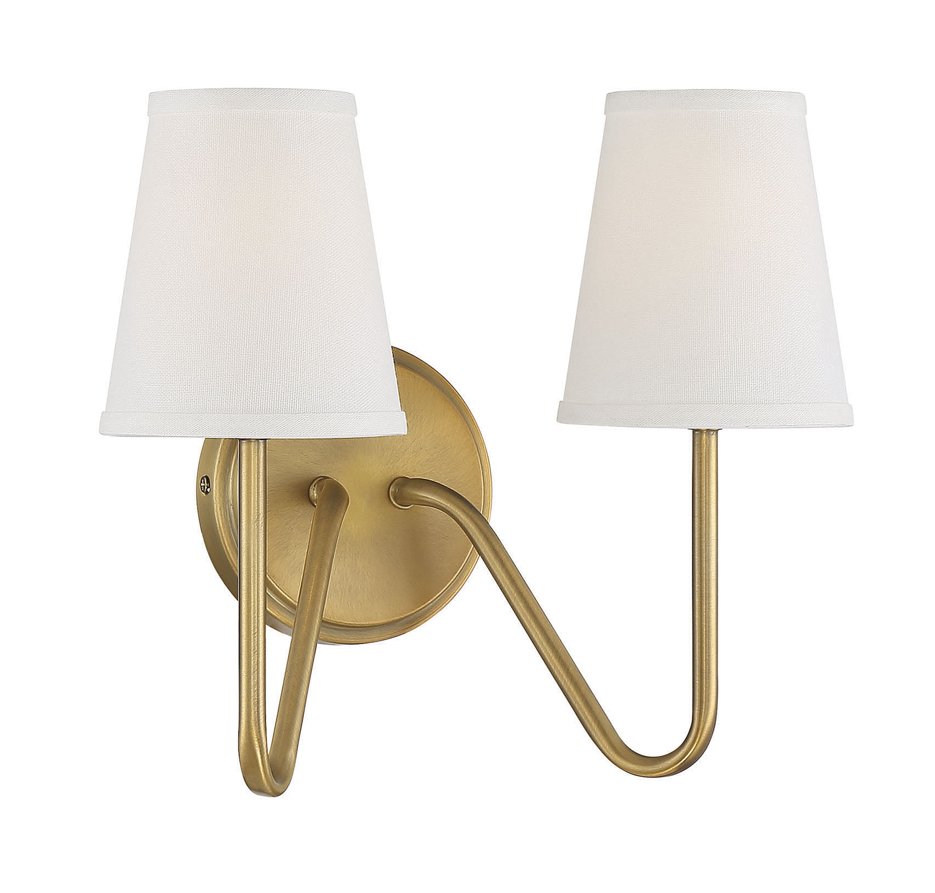 Trade Winds Lighting 2-Light Wall Sconce In Natural Brass - TW110060-NB - Picture 3 of 7