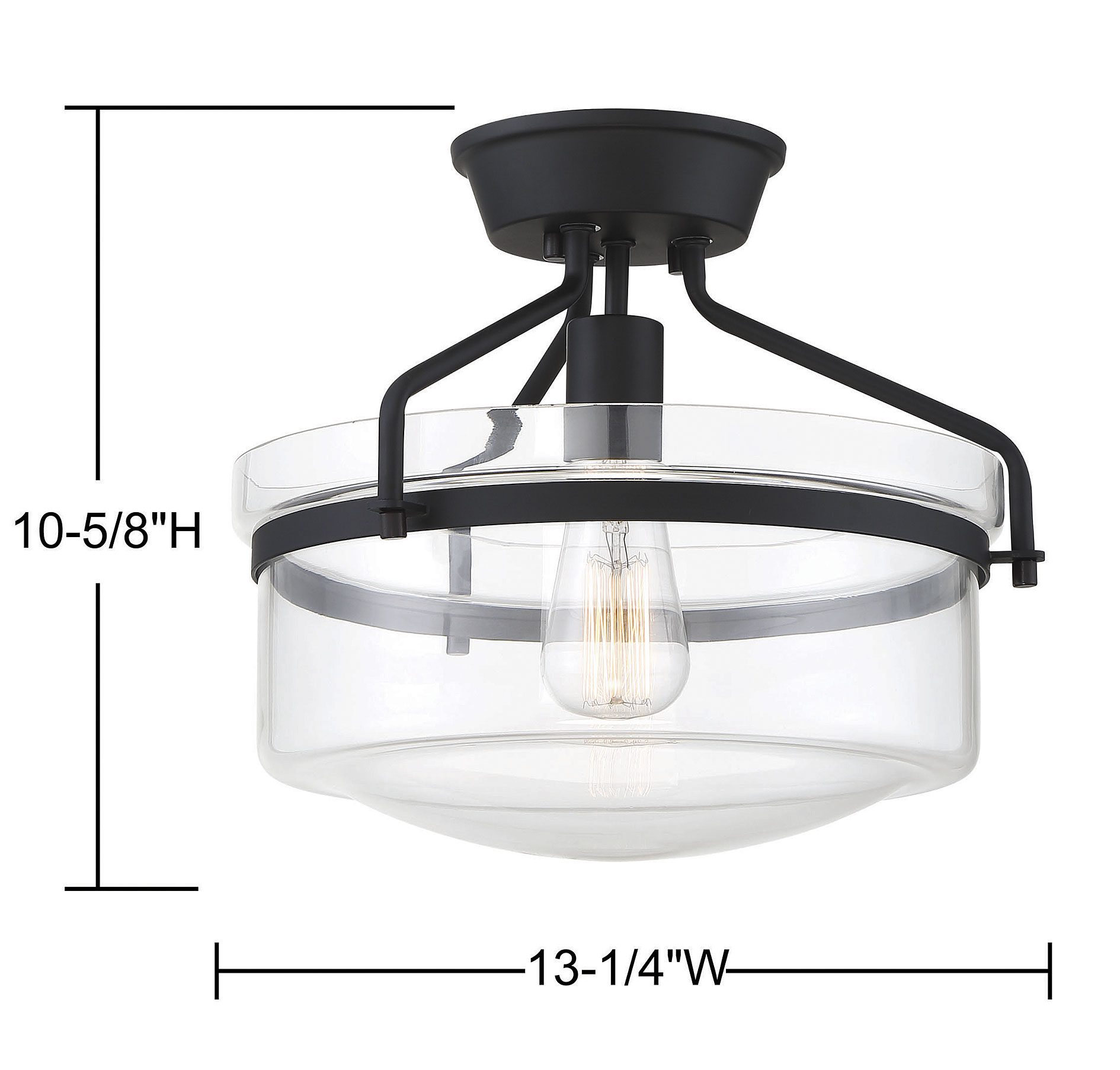Trade Winds Gardner Semi-Flush Ceiling Light - Picture 13 of 26
