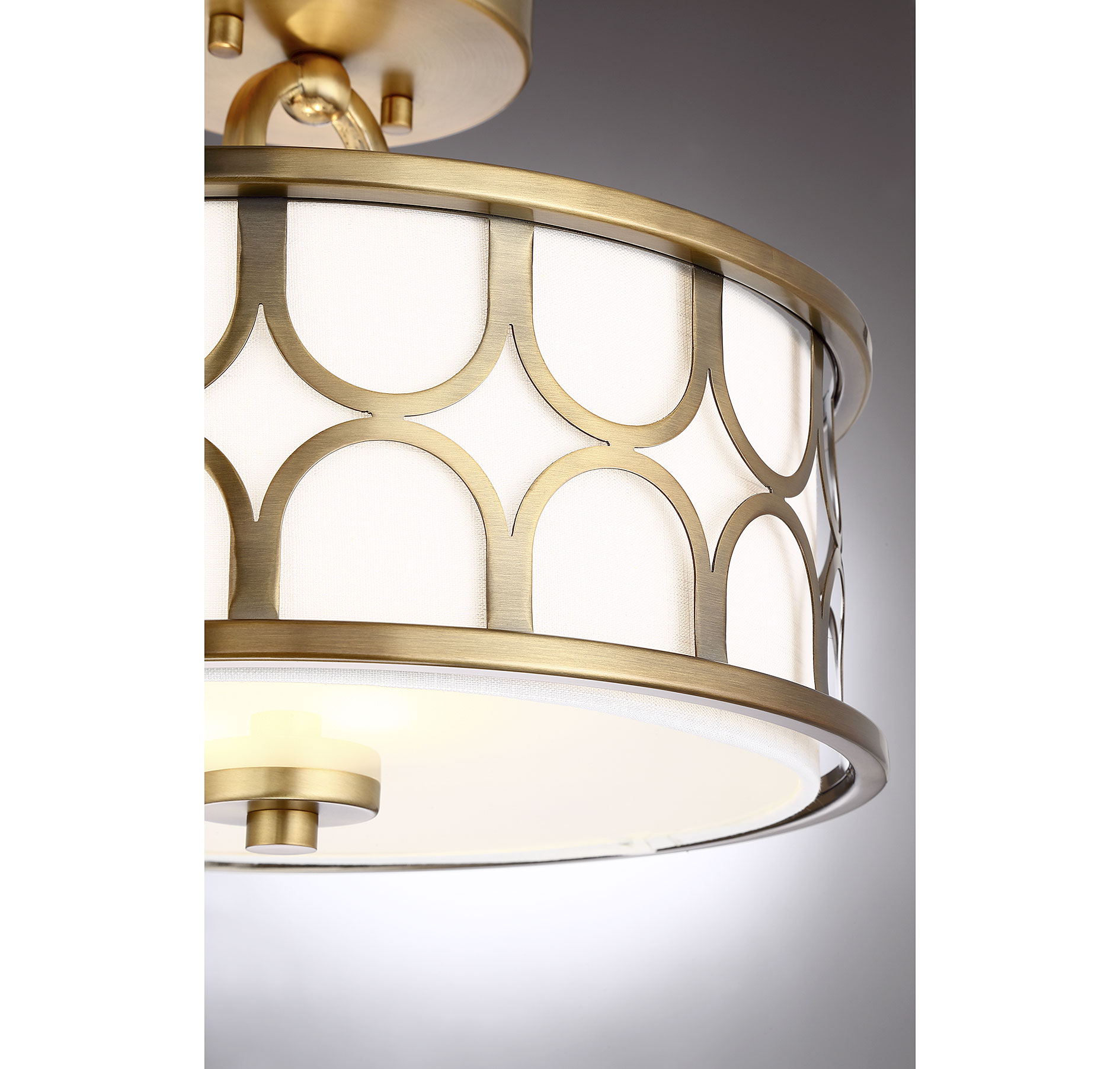 Trade Winds Courtland 2-Light Semi-Flush Ceiling Light - Picture 7 of 10