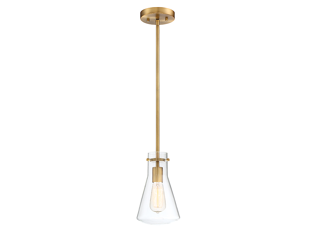 Trade Winds Flask 1-Light Pendant with Clear Glass - Picture 17 of 19