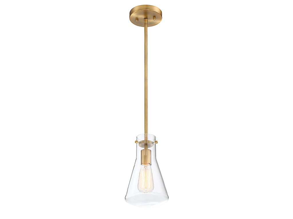 Trade Winds Flask 1-Light Pendant with Clear Glass - Picture 18 of 19
