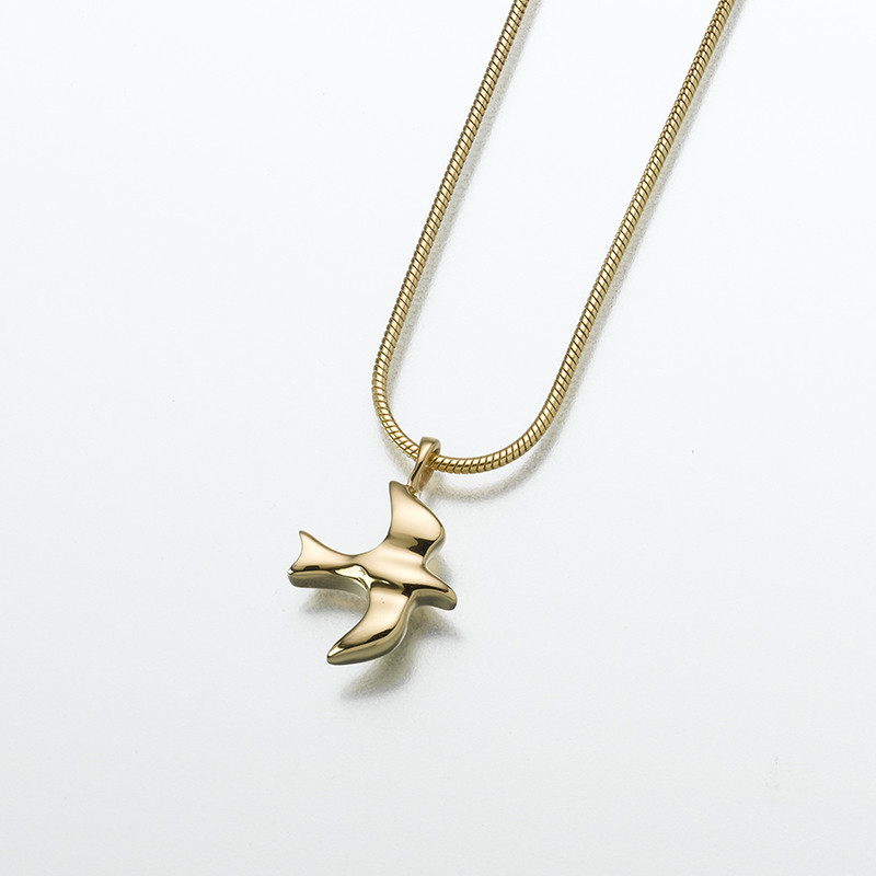 Image of Gold Dove Memorial Jewelry Yellow