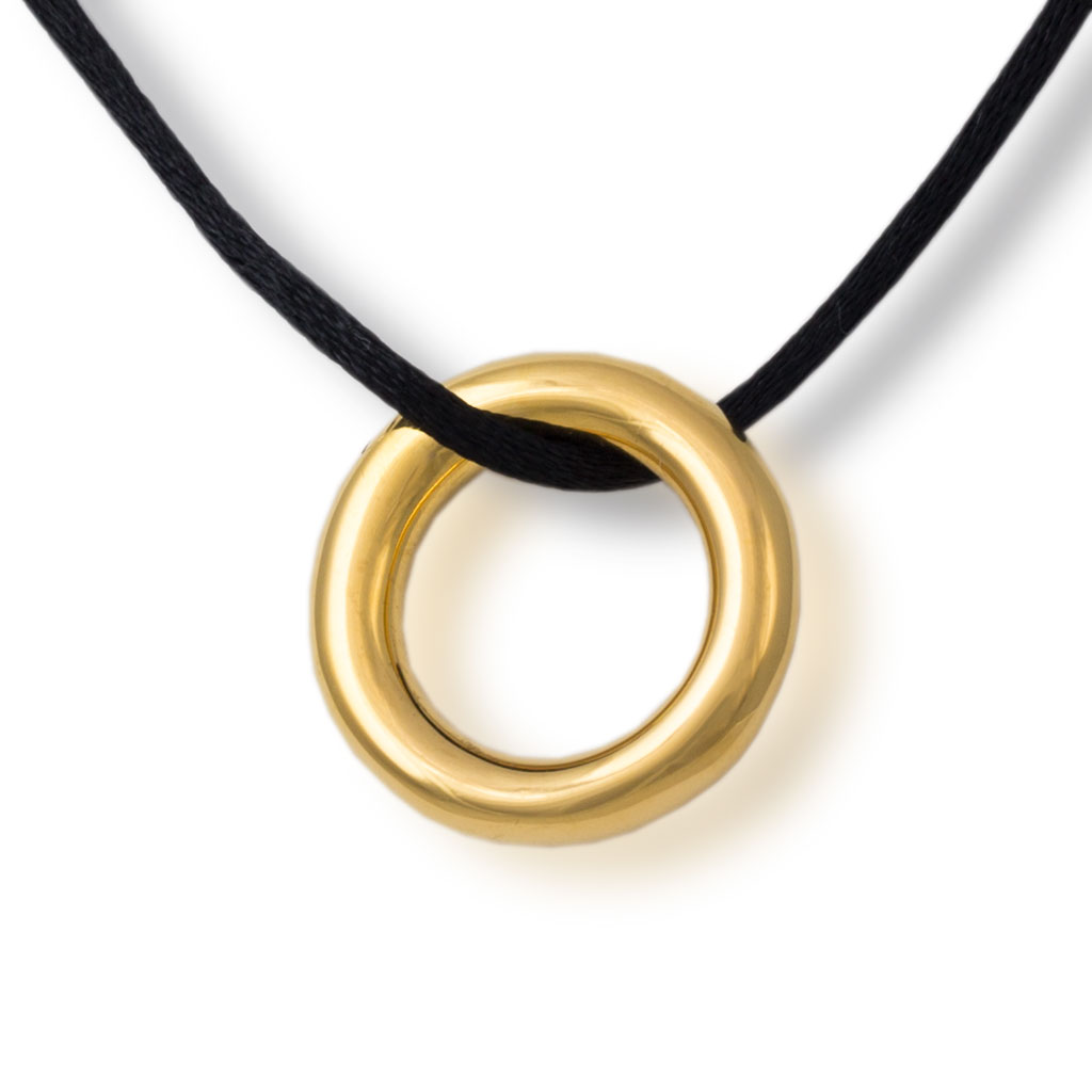 Image of Golden Eternity Memorial Necklace Yellow