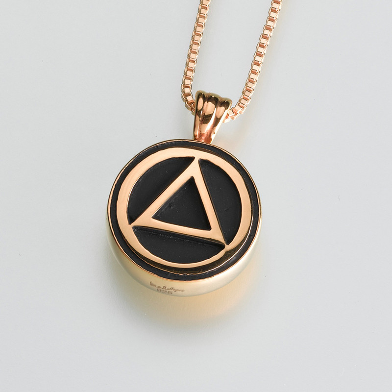 Image of Golden Serenity Cremation Pendant, Jewelry Yellow