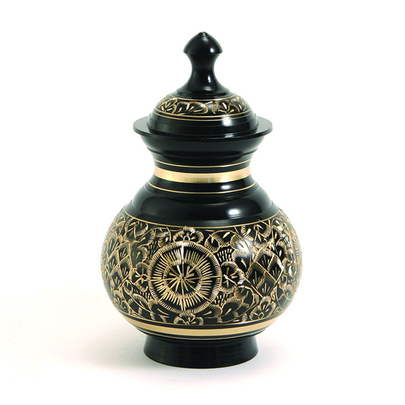 Image of Timeless Black Pet Cremation Urns - Small, Urns for Ashes