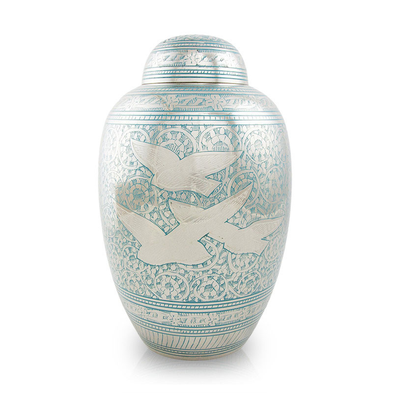 Image of Going Home Cremation Urn - Large, Urns for Ashes Blue