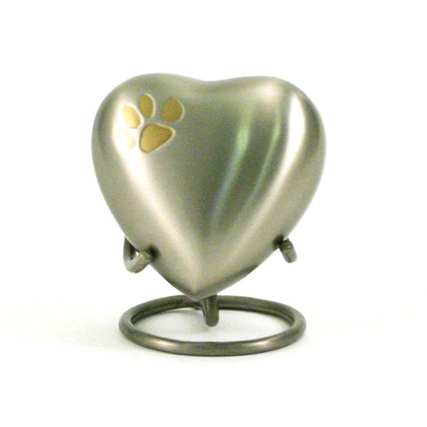 Image of Pewter Paw Pet Heart Keepsake