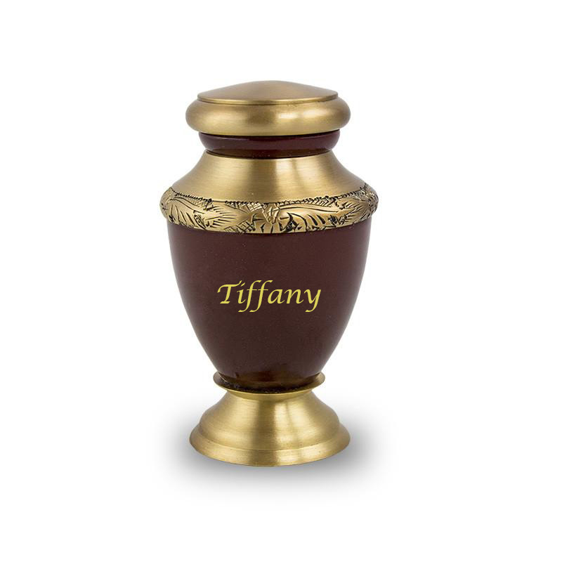 Image of Artisan Auburn Cremation Keepsake, Urns for Ashes