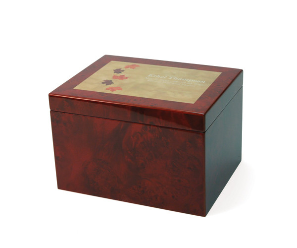 Image of Autumn Leaves Large Memory Chest Pink