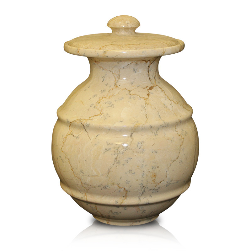 Image of Avalon Marble Pet Cremation Urn Brown, Urns for Ashes