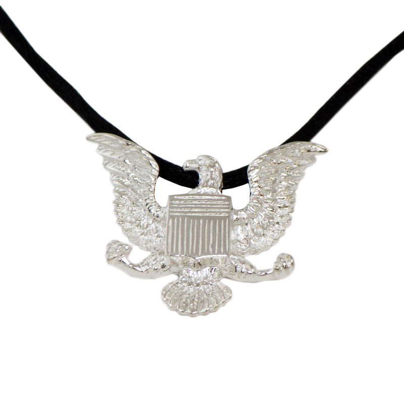 Image of Sterling Silver Military Eagle Cremation Pendant, Jewelry Gray