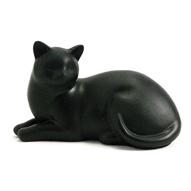 Image of Cat Urn - Cozy Cat Cremation Urn - Black, Urns for Ashes