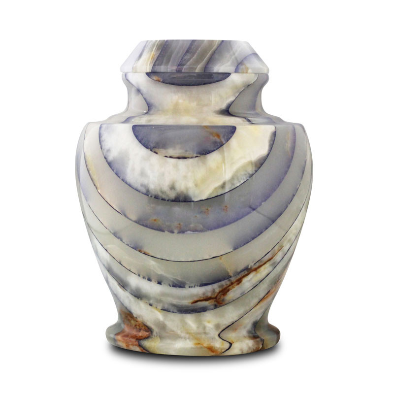 Image of Blue Onyx Marble Cremation Urn, Urns for Ashes